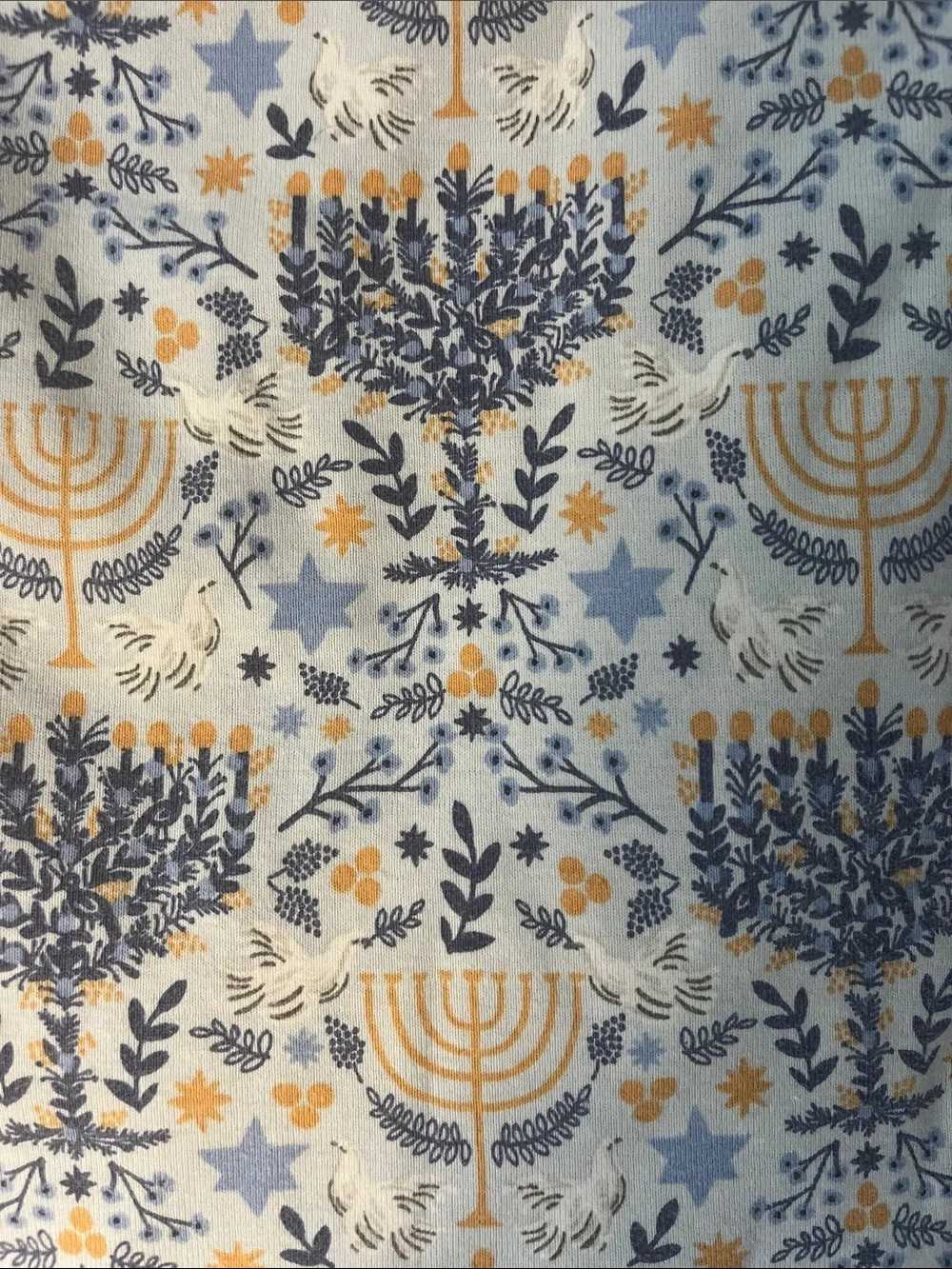 Pottery Barn Kids Rifle Design Hanukkah pajamas
